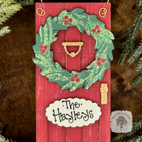 Front Door Christmas Ornament - Personalized New Home Gift, 1st House in 2025, Traditional Family Ornament, or Realtor Gift