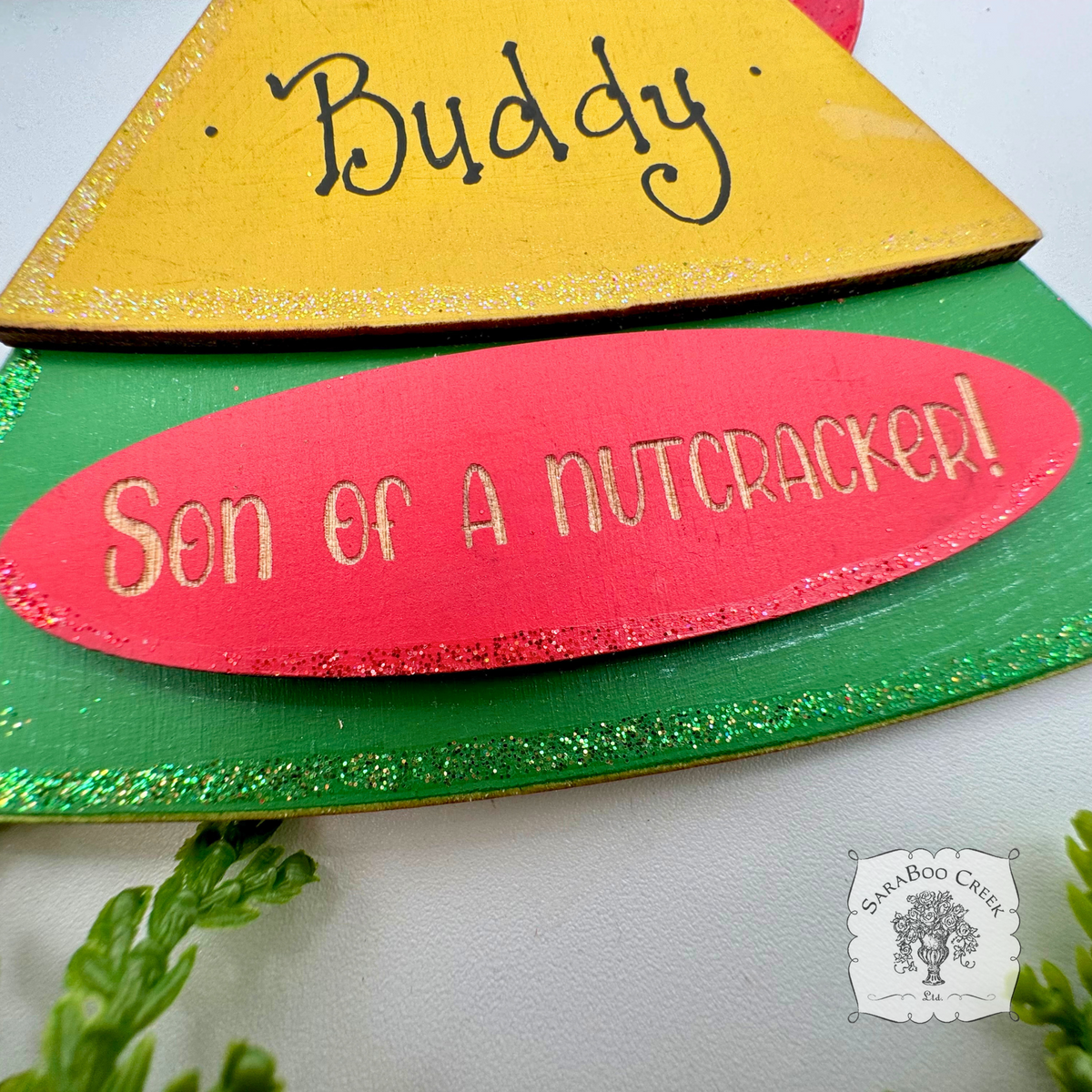Christmas Elf Hat Ornament - Personalized Buddy the Elf Cap