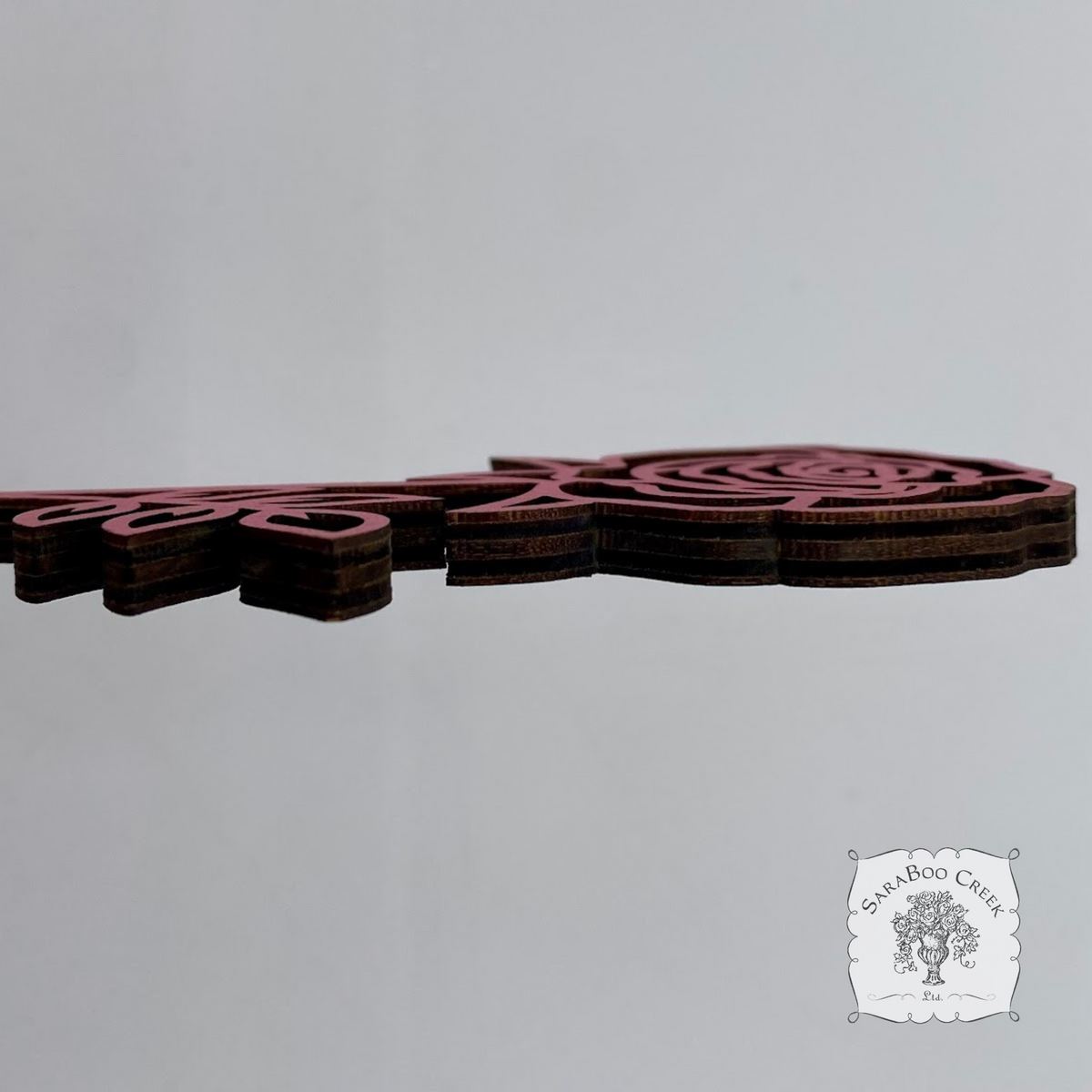 Flower of the Month Wood Plant Marker Picks - Birth Month Plant Stake Pokes w/ Brushed Gold 1 side, Color the other side