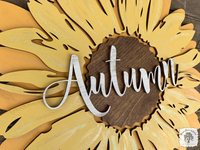 20" Sunflower Sign - Customize with Name, Word or Initial