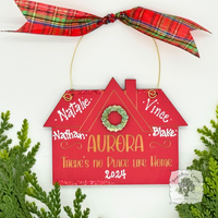Aurora House Christmas Ornament "There's No Place Like Home"
