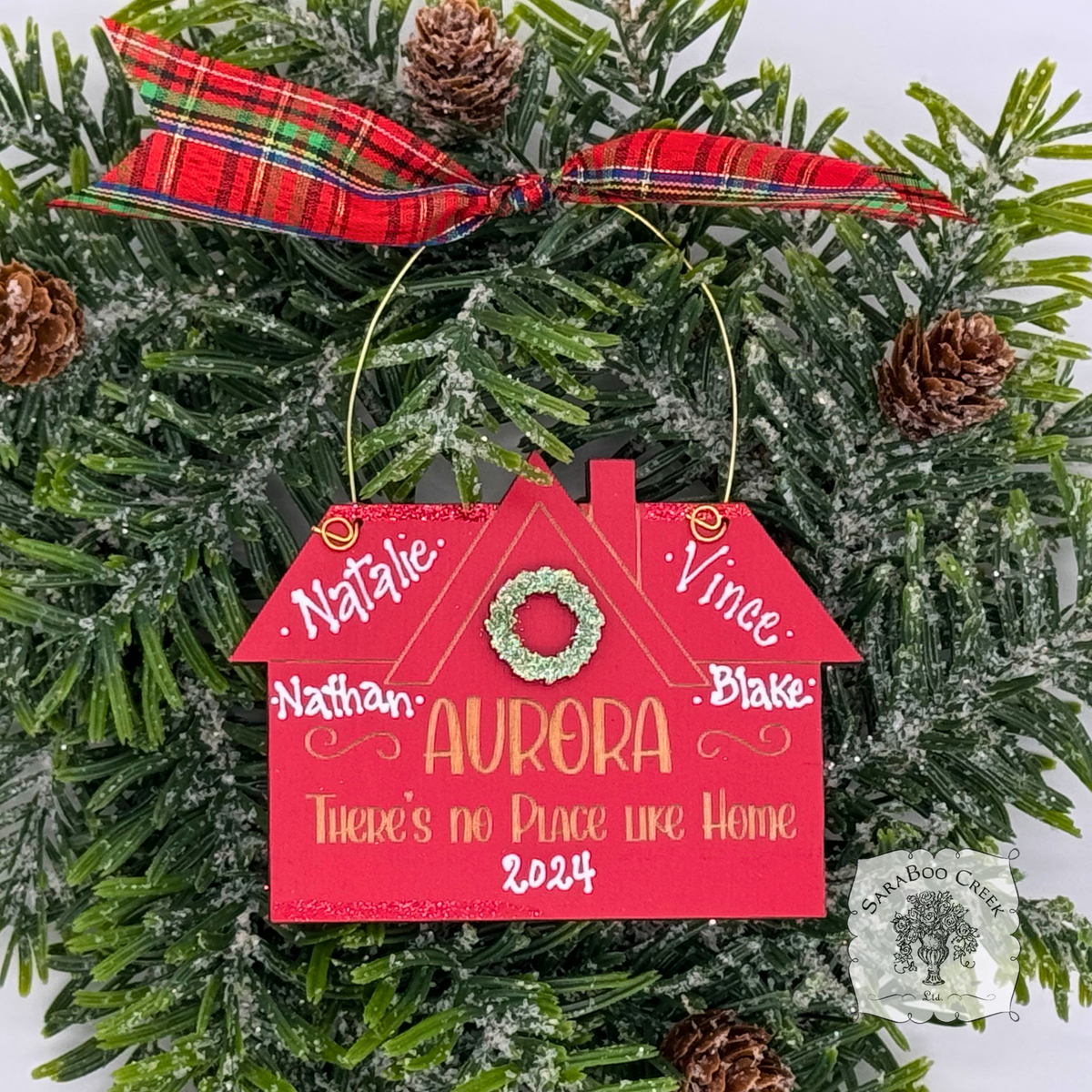 Aurora House Christmas Ornament "There's No Place Like Home"