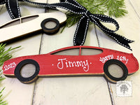 Car Ornament - Personalized New Driver, Car Lover, 16th Christmas Tree Ornament