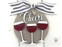 Wine Ornament Personalized for 2 or 3 Friends, Girlfriends, Sisters, Family or Cheers! Custom Red or White Wine Gift