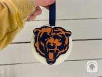 Chicago Bears Ornament - Personalized Bears Logo Bears Fan Gift