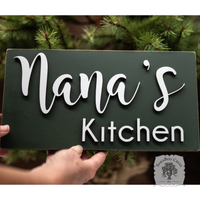 Minimalist Custom 2 Name Sign - Smaller 11.5" x 6" Rectangle Plaque for Any Room; Stylish in Farmhouse Decor