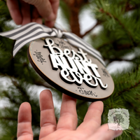 Aunt Ornament - Best Aunt Ever Ornament Aunt Gift Personalized from Nieces and Nephews