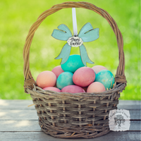 Pastel Wood Bow Ornament