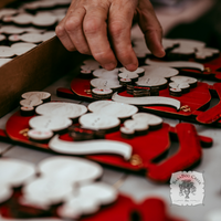 Sled Snowman Family Ornament w/ 2-6 Personalized Snowmen - Family, Grandparent or Couple Gift