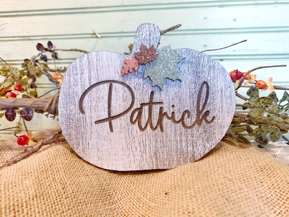 5.5" Engraved Pumpkin