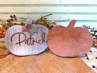 5.5" Engraved Pumpkin