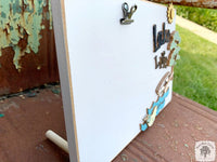 Lake Life Photo Frame - Attach 4" x 6" Picture with Clip