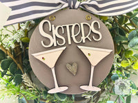 Dirty Martini Ornament - Personalized Christmas Ornament with 2 or 3 Martini Cocktails Customized for Friends, Girlfriends, Sisters or Cheers