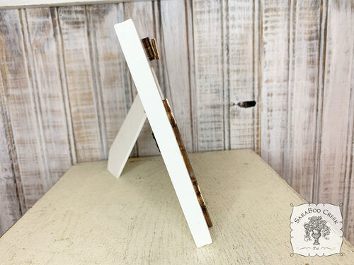 Mr. & Mrs. Wedding Picture Frame w/ Year for 4" x 6" Photo