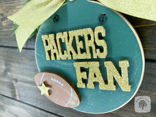 Packers Fan Ornament - Personalized Green Bay Packer Gift
