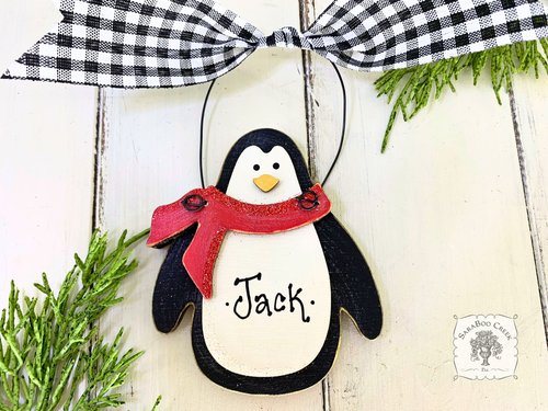 Penguin Ornament - Personalized Penguin Gift