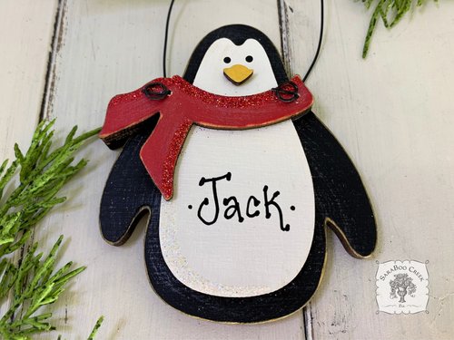 Penguin Ornament - Personalized Penguin Gift