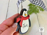 Penguin Ornament - Personalized Penguin Gift