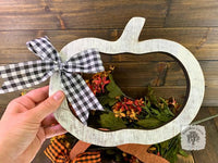 Rustic Pumpkin Outline Decoration - Cute Wreath Tie-In Pumpkin Cut Out