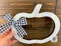 Rustic Pumpkin Outline Decoration - Cute Wreath Tie-In Pumpkin Cut Out