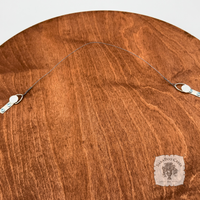 Custom Initial Wood Sign with Minimalistic Circle Border