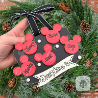 Disney Mickey Mouse Ornament w/ up to 5 Personalized Mice