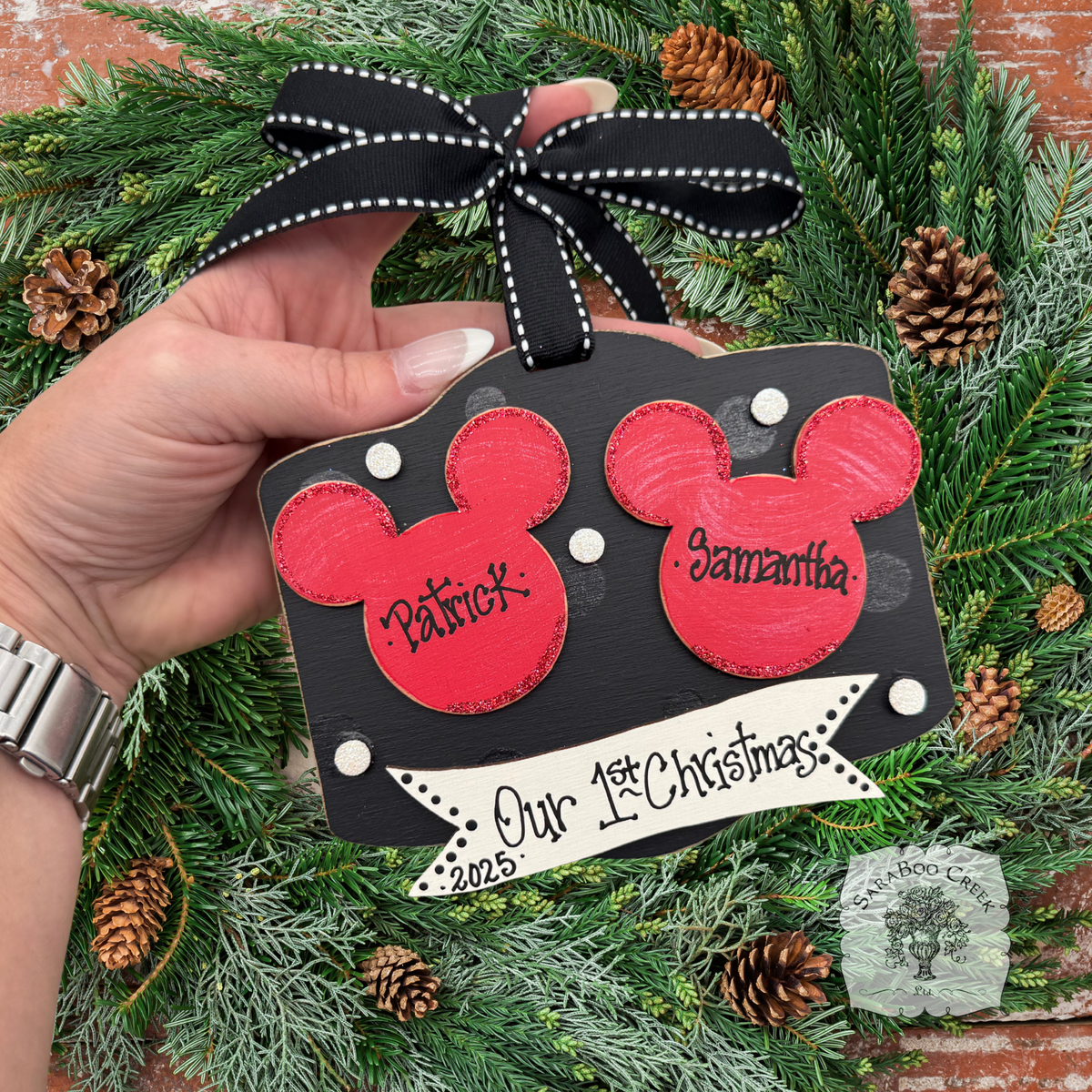 Disney Mickey Mouse Ornament w/ up to 5 Personalized Mice