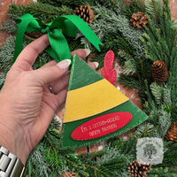 Christmas Elf Hat Ornament - Personalized Buddy the Elf Cap