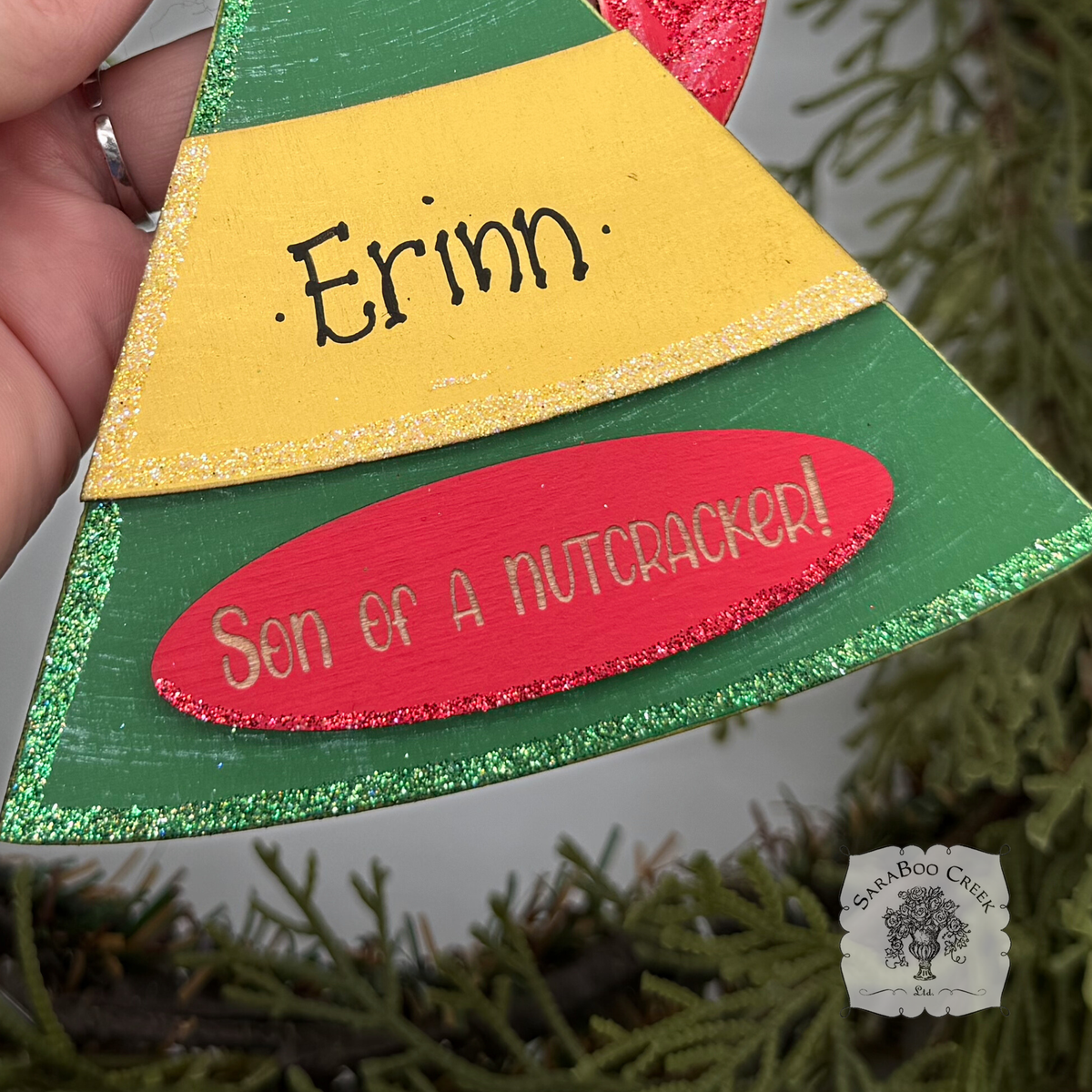 Christmas Elf Hat Ornament - Personalized Buddy the Elf Cap