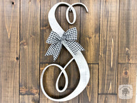 Small Fancy Single Letter Initial: Choose 6"-12"