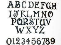 Striped Sign with Last Name Truck and Snowmen