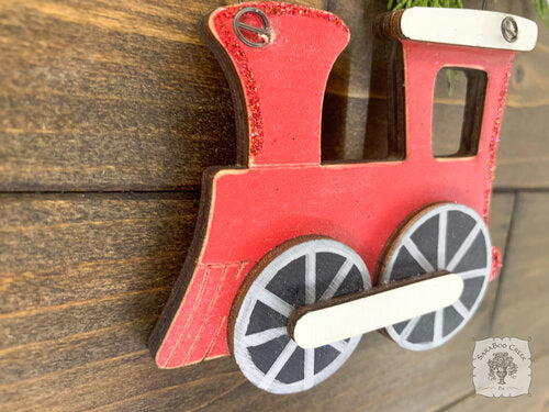 Train Ornament - Cute Vintage Train Personalized Christmas Ornament