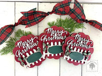 Merry Christmas Ornament w/ Fence