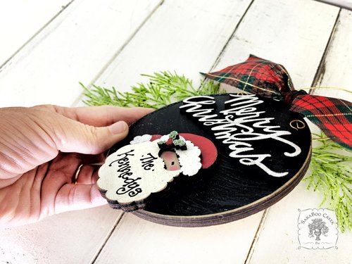 Santa Claus "Merry Christmas" Ornament