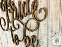 13" Bride To Be Sign - Bridal Shower or Bachelorette Chair Sign for Bride's Seat Back