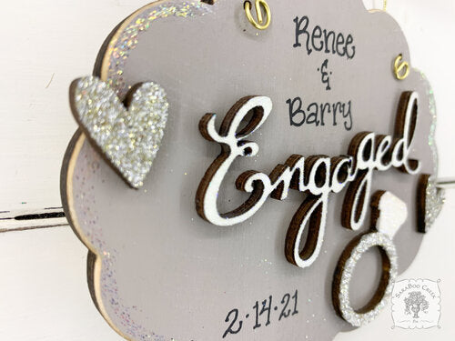 Engaged Ornament - Personalized Engagement Ornament