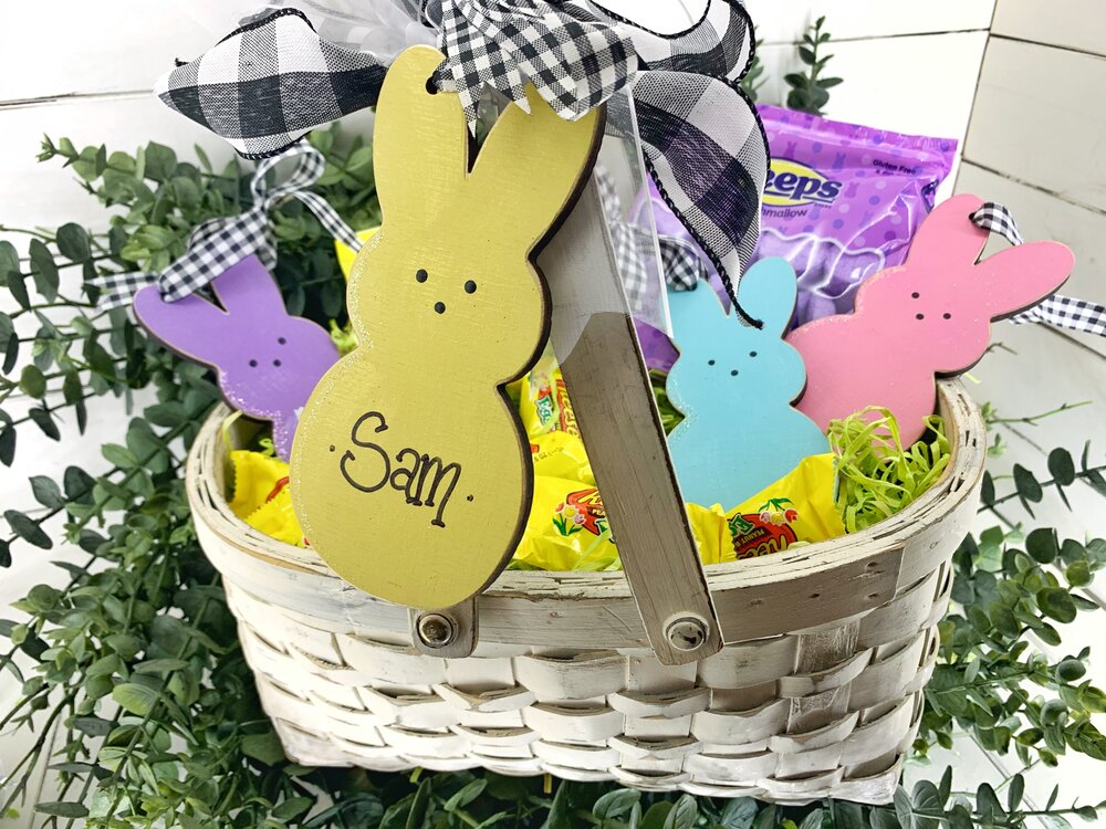 Easter Peep Ornament - Cute Personalized Easter Basket Gift