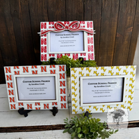Custom School Logo Picture Frame w/ Easel