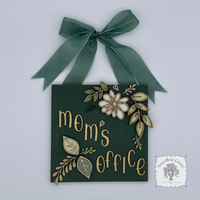 Floral and Botanical 2 Word 8.5" x 8.5" Plaque