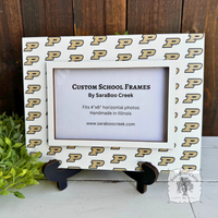Custom School Logo Picture Frame w/ Easel