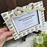 Custom School Logo Picture Frame w/ Easel