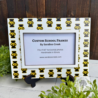 Custom School Logo Picture Frame w/ Easel
