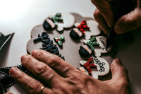 Grandkids Ornament - Personalized for 2 3 4 5 6 or 7 Grandchildren; Grandparent Gift