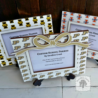 Custom School Logo Picture Frame w/ Easel