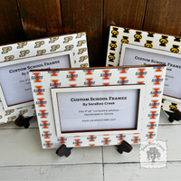 Custom School Logo Picture Frame w/ Easel