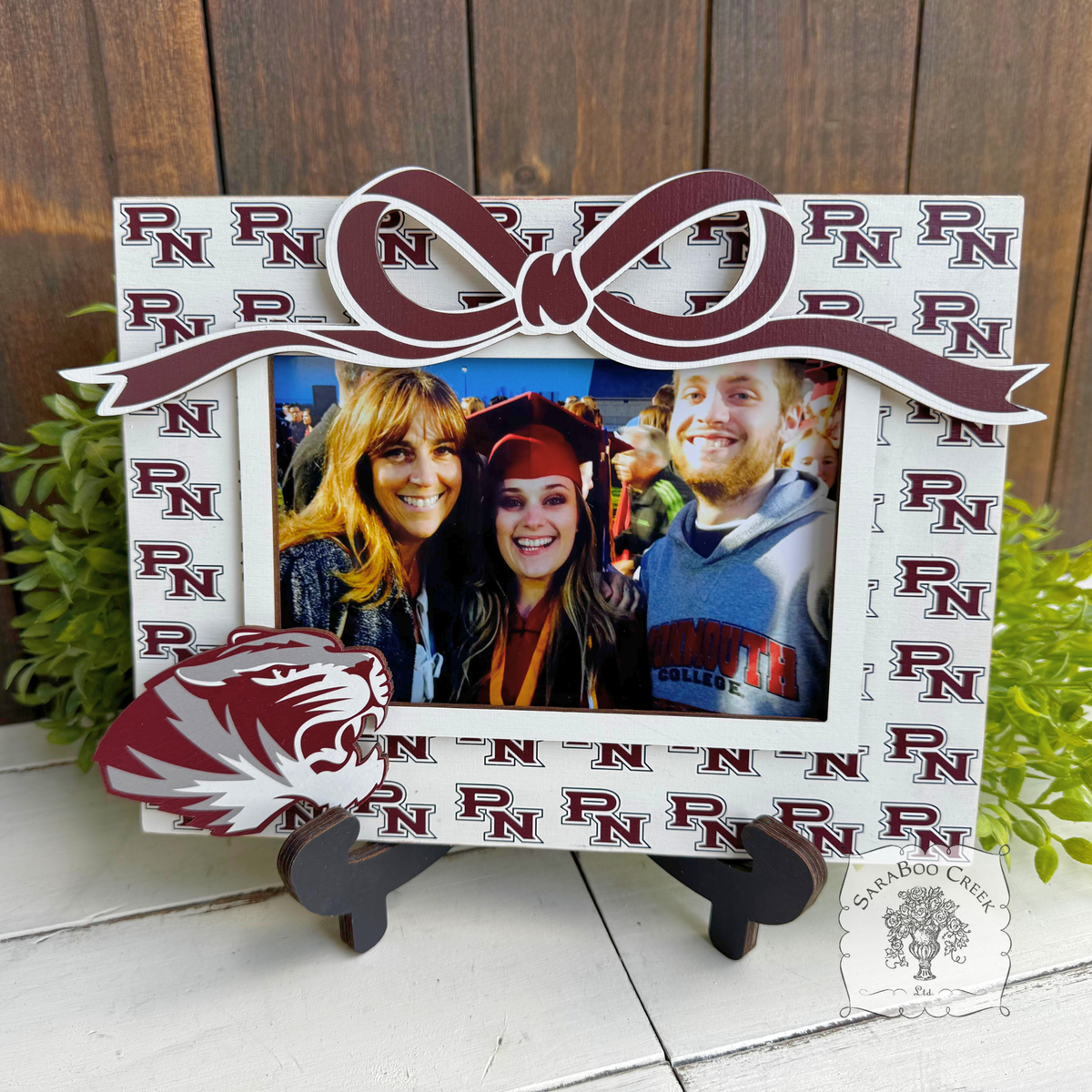 Custom School Logo Picture Frame w/ Easel