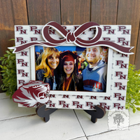 Custom School Logo Picture Frame w/ Easel
