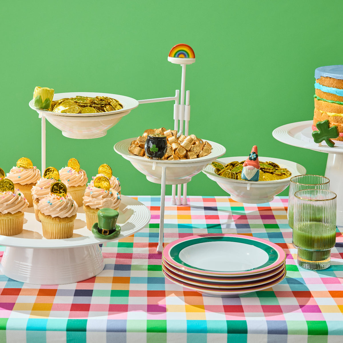 Nora Fleming Triple Tier Stand-Round(fits baby bowl)