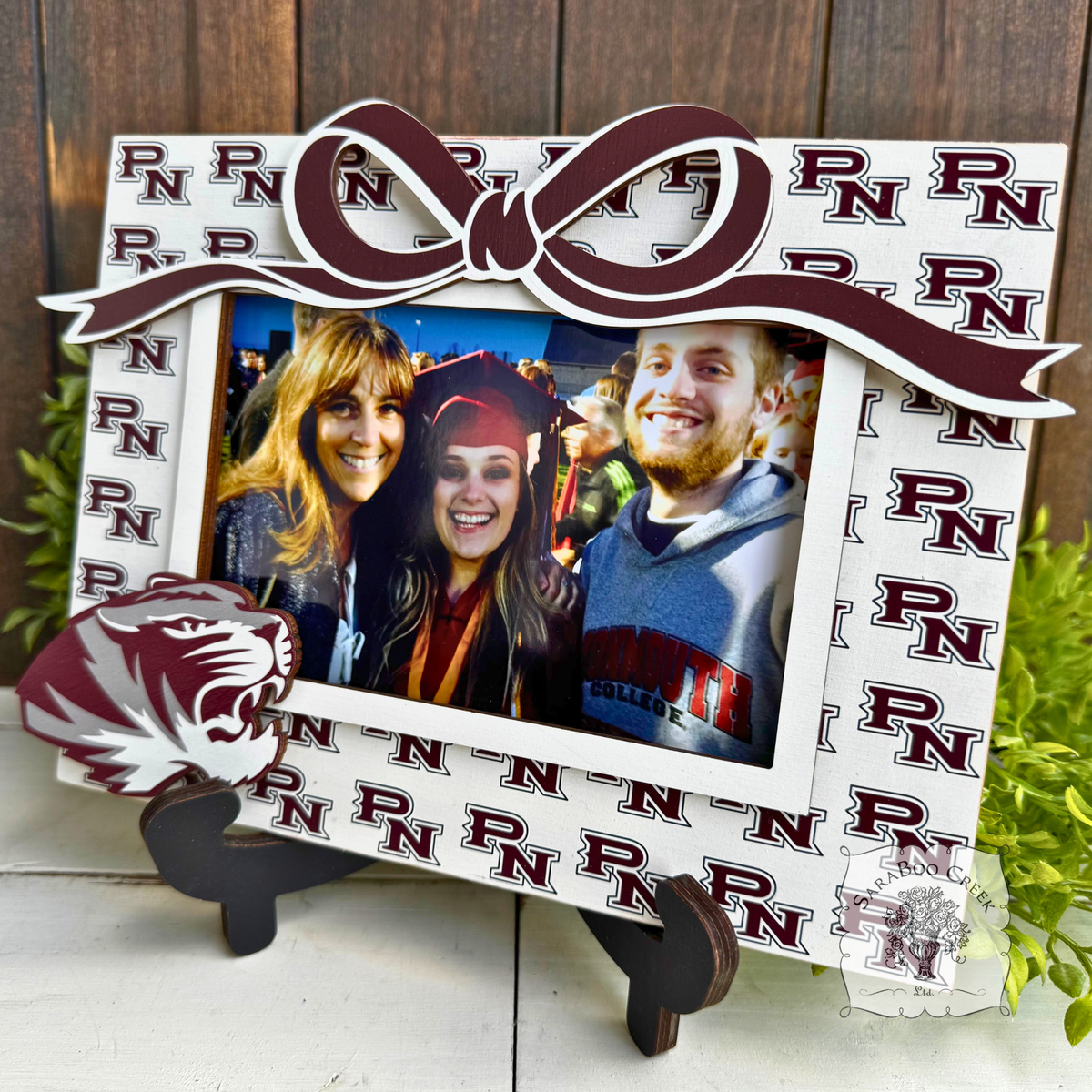 Custom School Logo Picture Frame w/ Easel