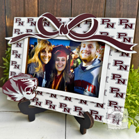 Custom School Logo Picture Frame w/ Easel